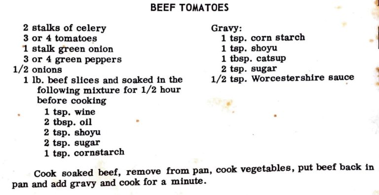 Beef Tomatoes