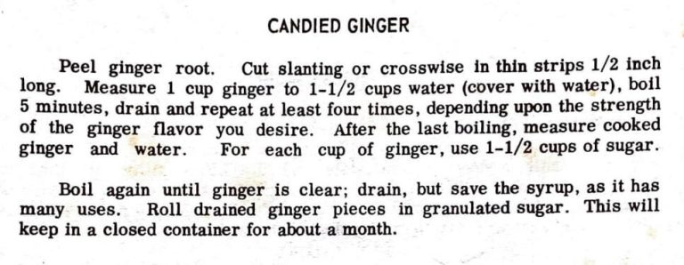 Candied Ginger