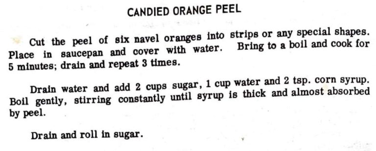 Candied Orange Peel