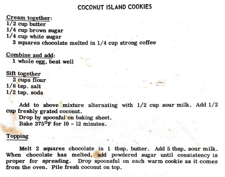 Coconut Island Cookies
