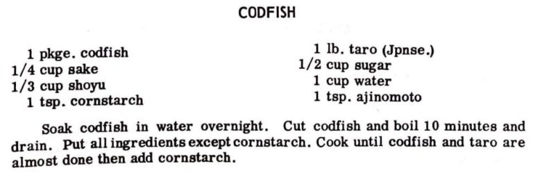 Codfish