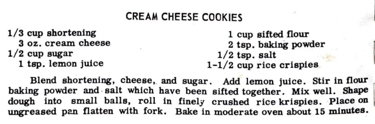 Cream Cheese Cookies