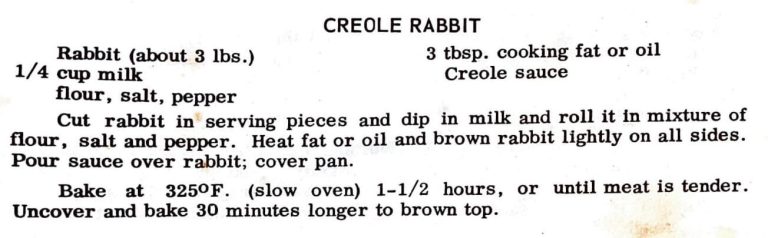 Creole Rabbit