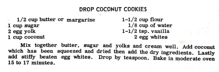 Drop Coconut Cookies