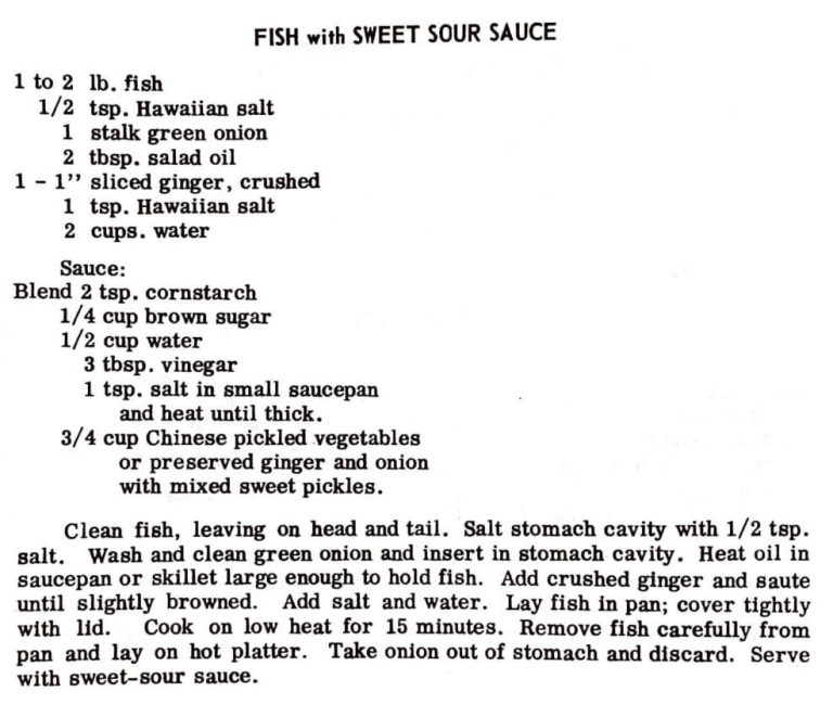 Fish With Sweet Sour Sauce