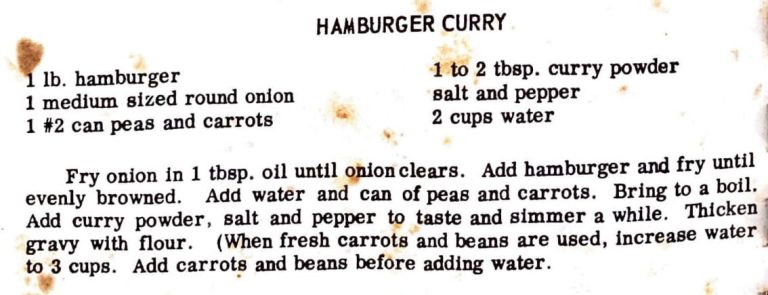 Hamburger Curry