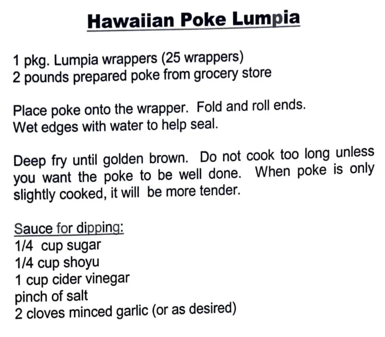 Hawaiian Poke Lumpia