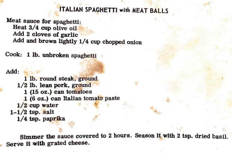 Italian Spaghetti and Meat Balls