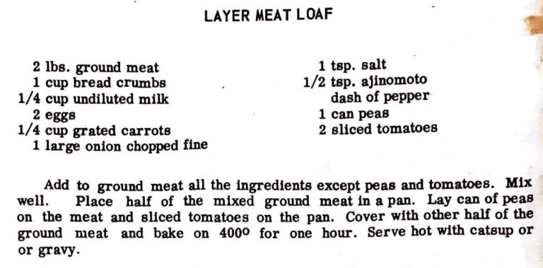 Layer Meat Loaf