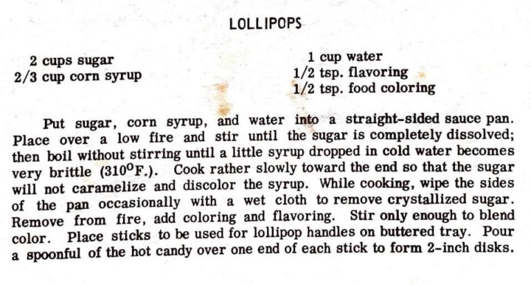 Lollipops