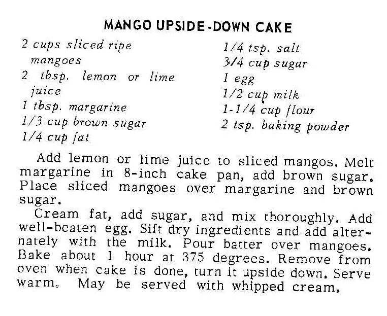Mango Upside-Down Cake #2