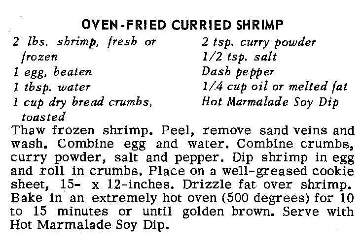 Oven-Fried Curried Shrimp