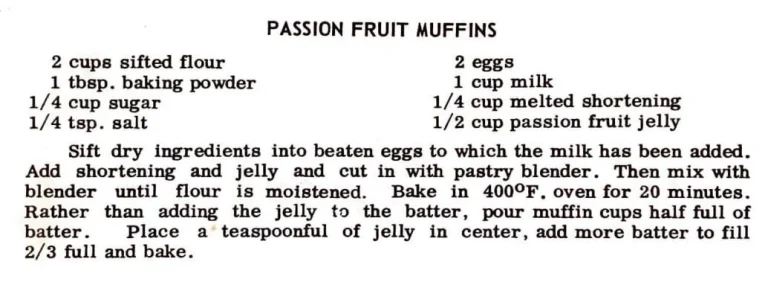 Passion Fruit Muffins