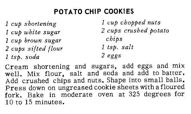 Potato Chip Cookies