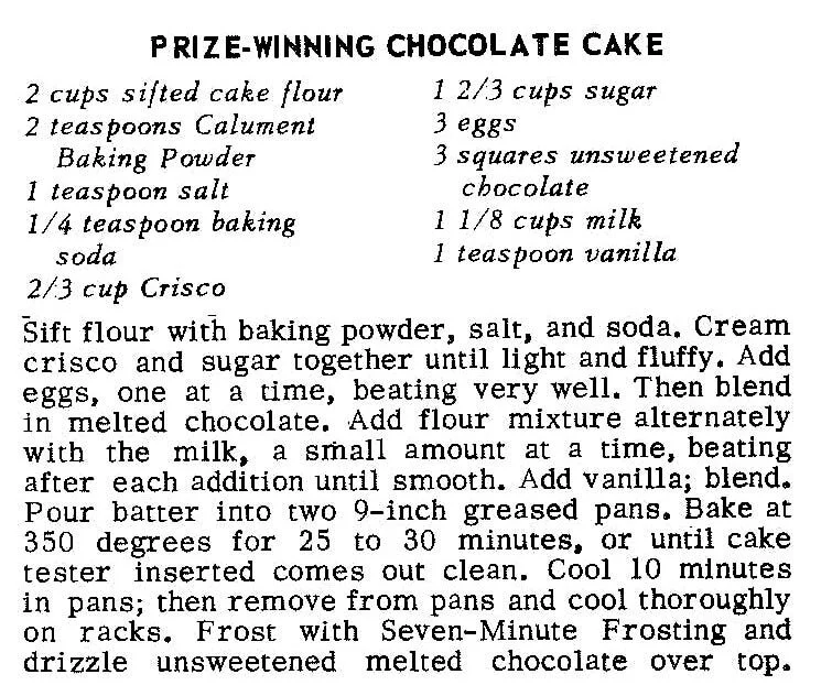 Prize-Winning Chocolate Cake