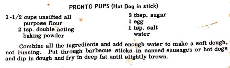 Pronto Pups (Hot Dog in stick)