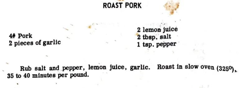 Roast Pork
