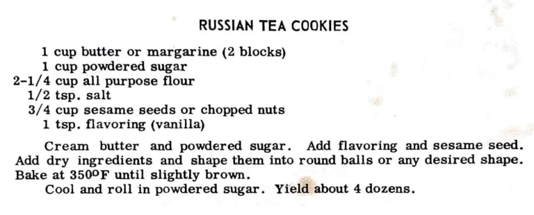 Russian Tea Cookies