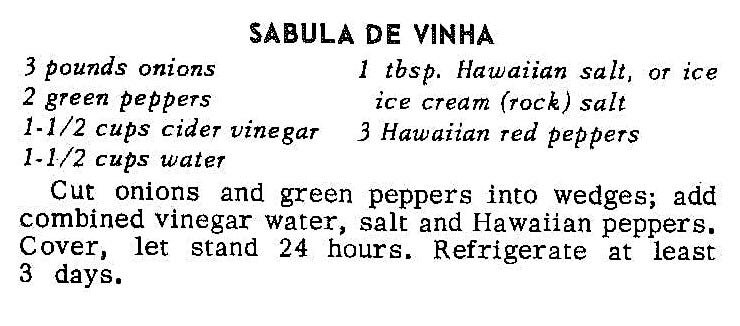 Sabula De Vinha (Pickled Onions)