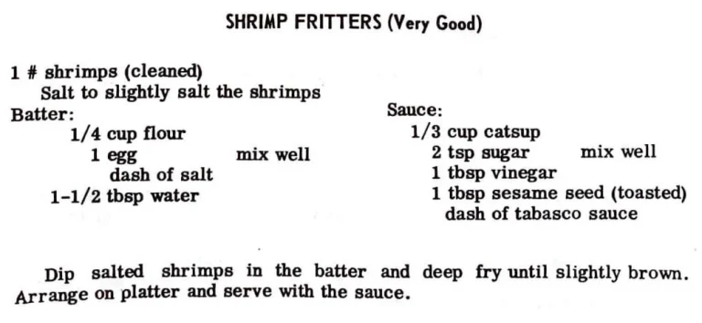 Shrimp Fritters (Very Good)