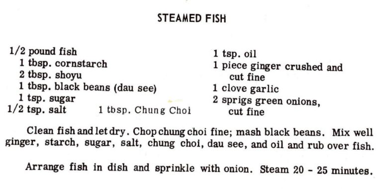 Steamed Fish
