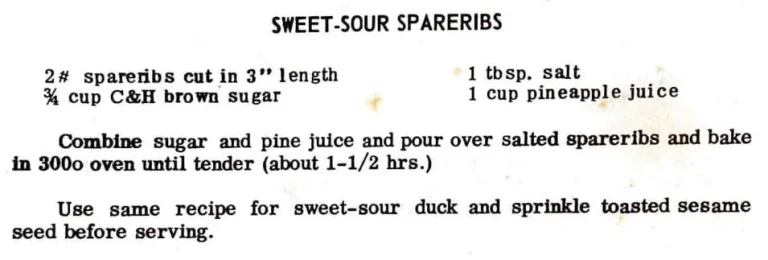 Sweet-Sour Spareribs