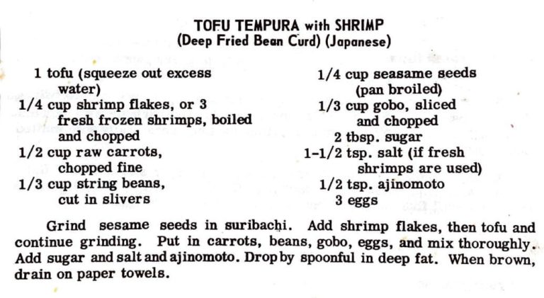 Tofu Tempura With Shrimp