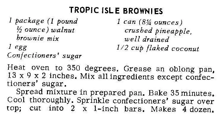 Tropic Isle Brownies