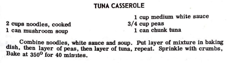 Tuna Casserole