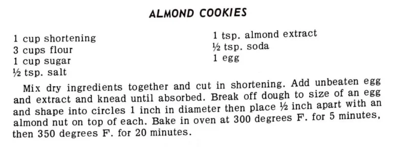 Almond Cookies