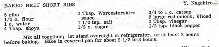 Baked Beef Short Ribs