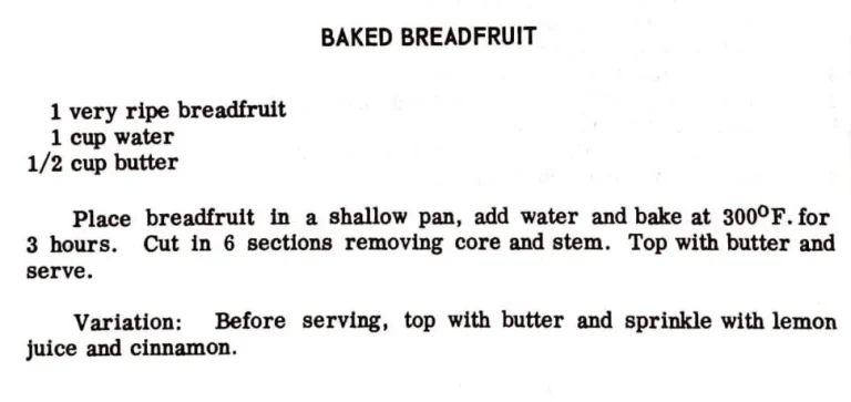 Baked Breadfruit