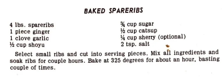 Baked Spareribs