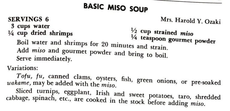 Basic Miso Soup