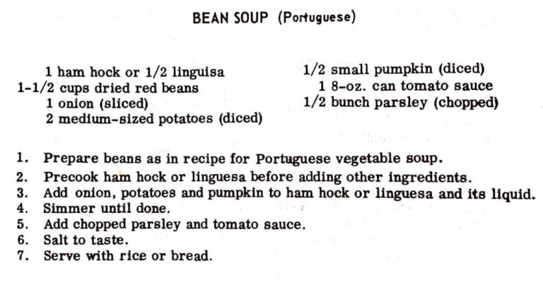 Bean Soup (Portuguese)