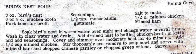 Bird’s Nest Soup