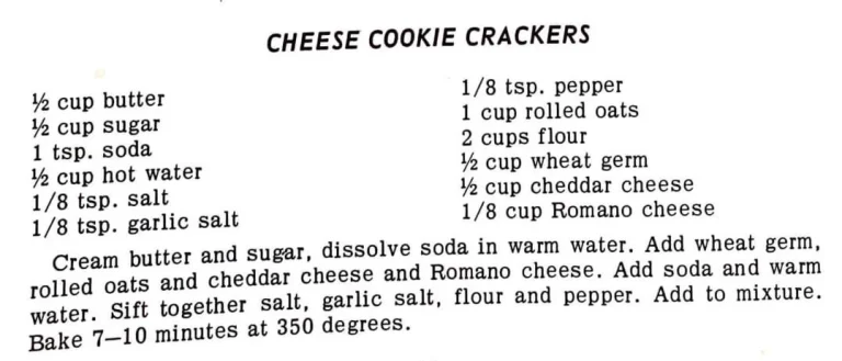 Cheese Cookie Crackers