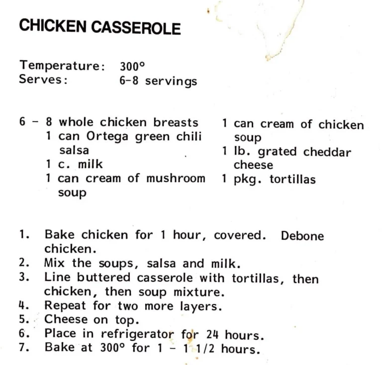 Chicken Casserole