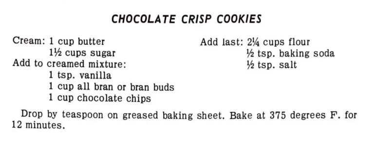 Chocolate Crisp Cookies