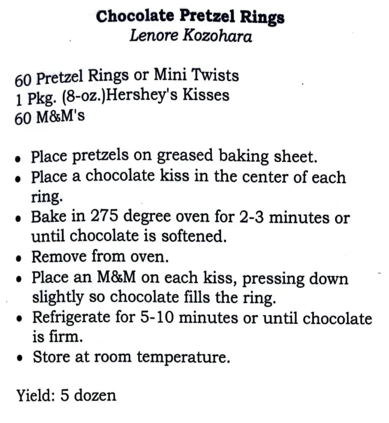 Chocolate Pretzel Rings