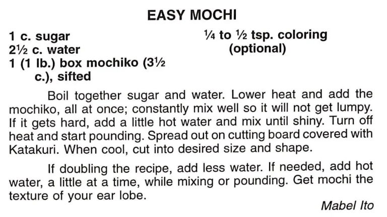 Easy Mochi