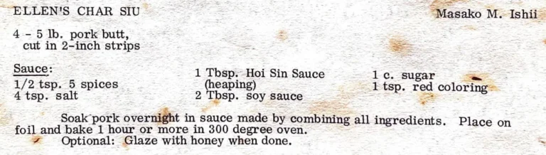 Ellen’s Char Siu