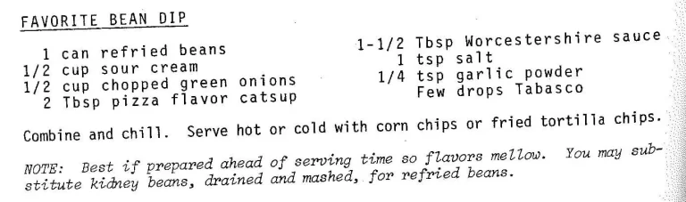 Favorite Bean Dip