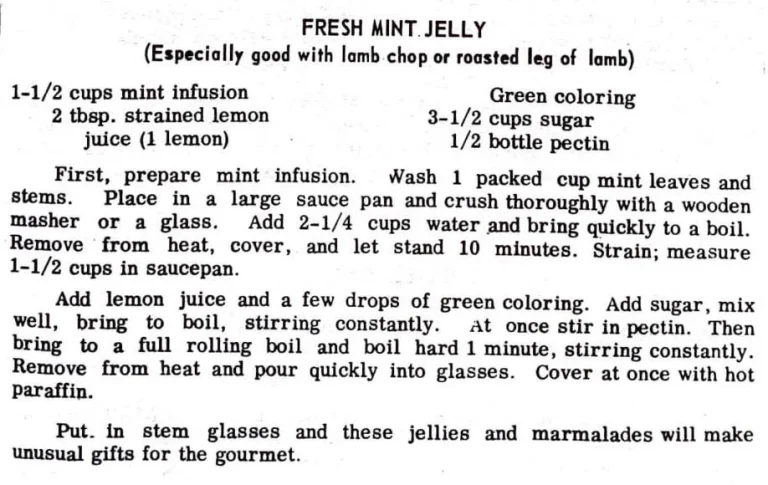 Fresh Mint Jelly