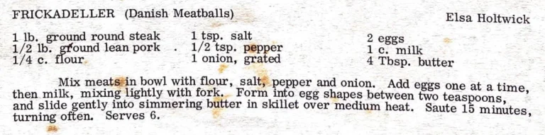 Frickadeller (Danish Meatballs)