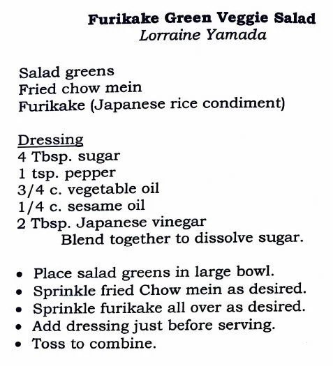 Furikake Green Veggie Salad