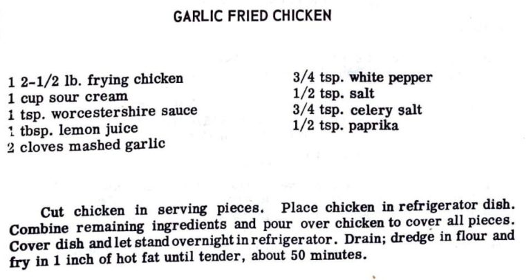 Garlic Fried Chicken