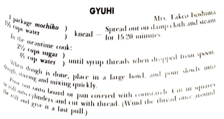 Gyuhi and Gyuhi Manju