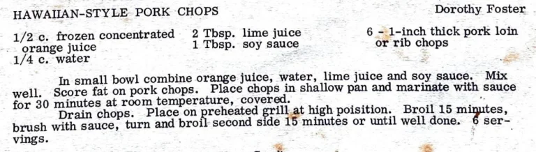 Hawaiian-Style Pork Chops