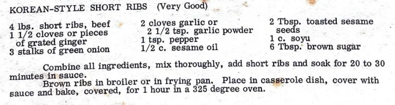 Korean-Style Short Ribs (Very Good)